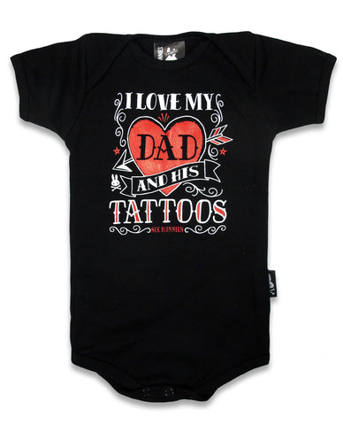Six Bunnies - I Love My Dad and His Tattoos - Romper