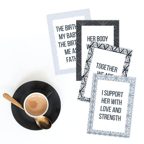 Birth Affirmation Cards for Dads and Support Partners