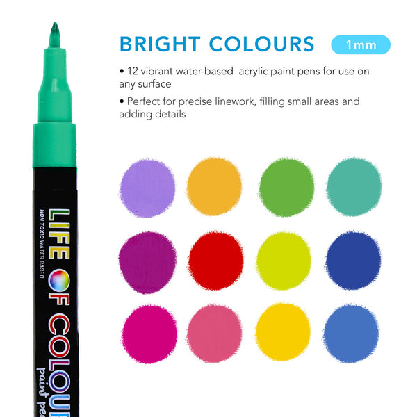 Brights - Fine Tip - Acrylic Paint Pens